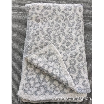 Polyester Leopard Microfiber ကြီးမားသည့်ဆောင်းရာသီဒူးပြားချောင်